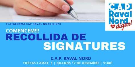 Inici recollida de signatures #CAPalaMisericòrdiaJA!