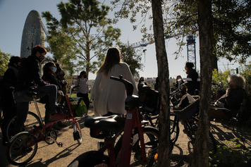 Bicicletada pels nous espais verds del Poblenou